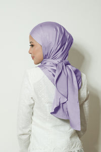 Premium Luxe Satin Instant Bawal - Lilac