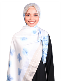 Bawal Satin Luxe - Hydranges