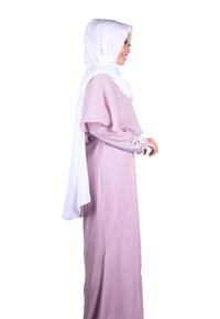 [PRE ORDER] Fatima Cape Dress - Dusty Pink