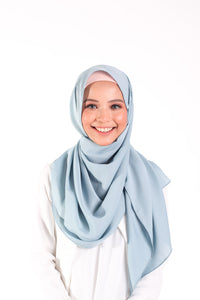 Comfy Crepe Scarf - Baby Blue