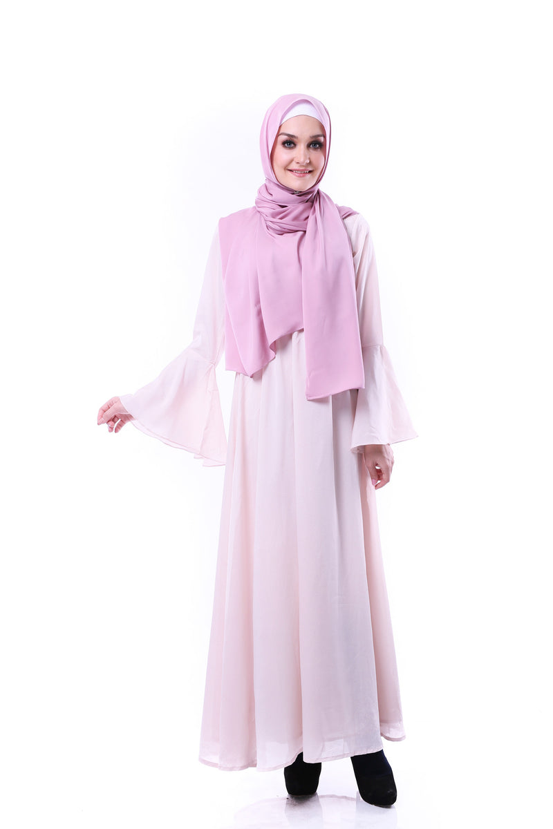 Khadijah Flare Dress - Isabelline Soft Peach