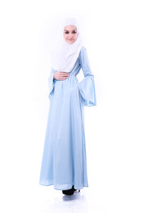 Khadijah Flare Dress - Serenity Blue